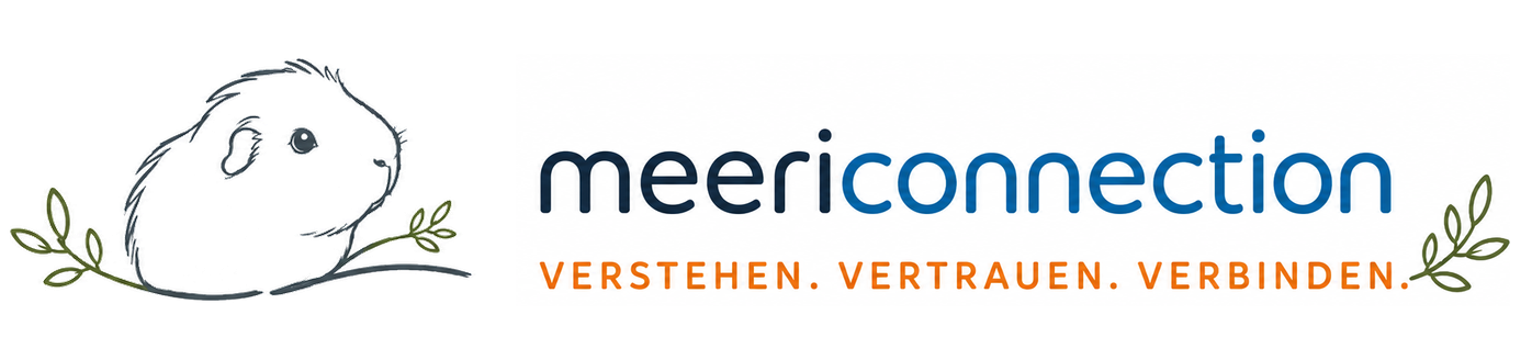 Meericonnection – Meerschweinchen, Wortmarke und Pflanzenzweig
